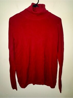 Zara Red Women's Turtleneck Sweater